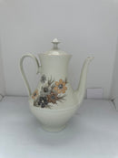 Vintage Floral Porcelain Bareuther Waldassen Teapot
