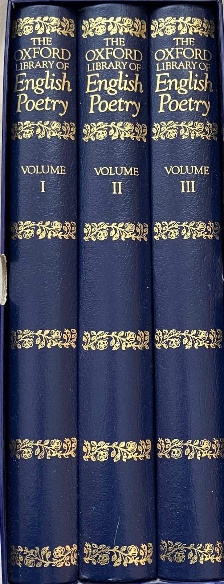 The Oxford Library of English Poetry Vol. 1-3, edited by John Wain