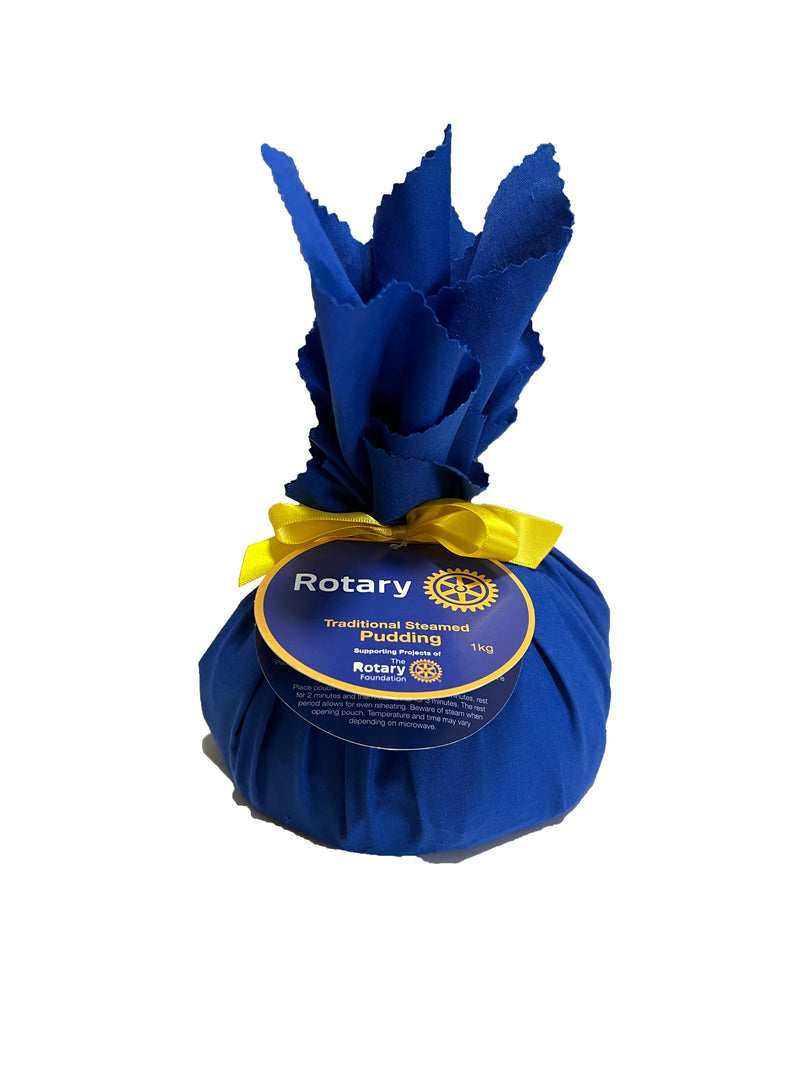 1Kg traditional Steamed Pudding - Christmas - Rotary