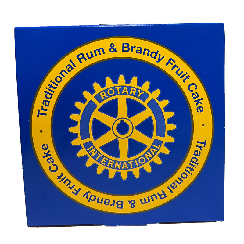 Traditional Rum & Brandy Fruit Cake - 800g - Christmas Cake - Rotary