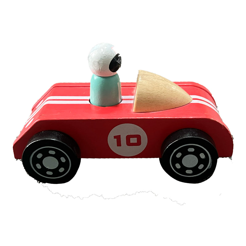 Wooden Red Racing Car – $20