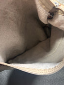 Tampico Linen and Leather Shoulder Bag