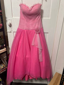 Le Gala by Mon Cheri Strapless Pink Formal Dress Size 10