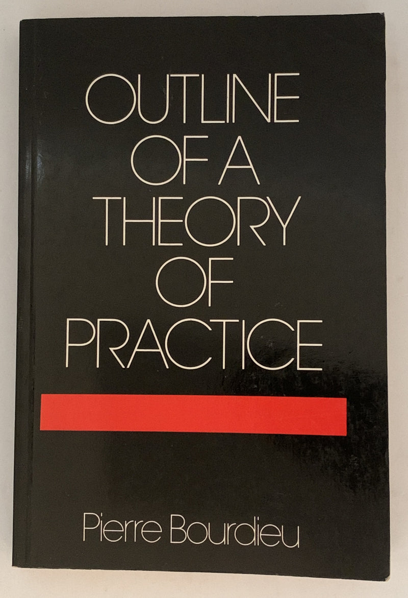 Outline of a Theory of Practice by Pierre Bourdieu