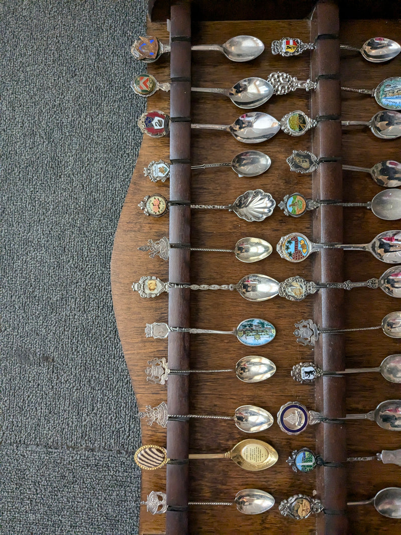 collectable spoons with the spoon holder