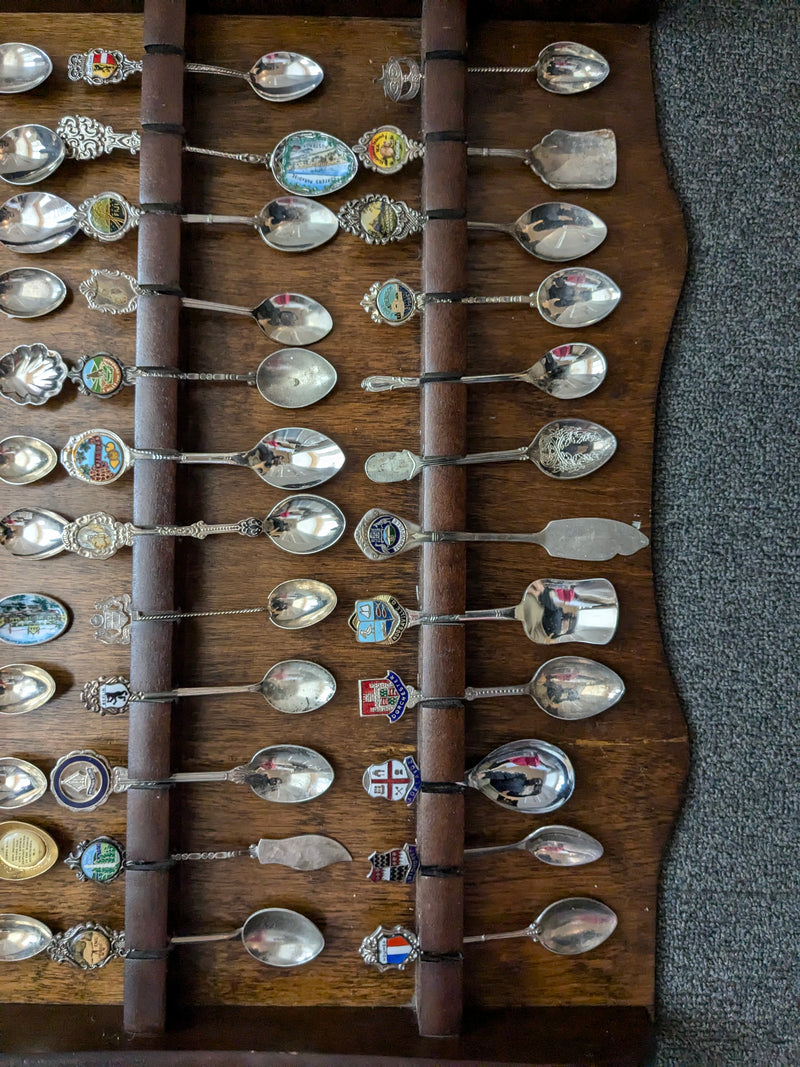 collectable spoons with the spoon holder