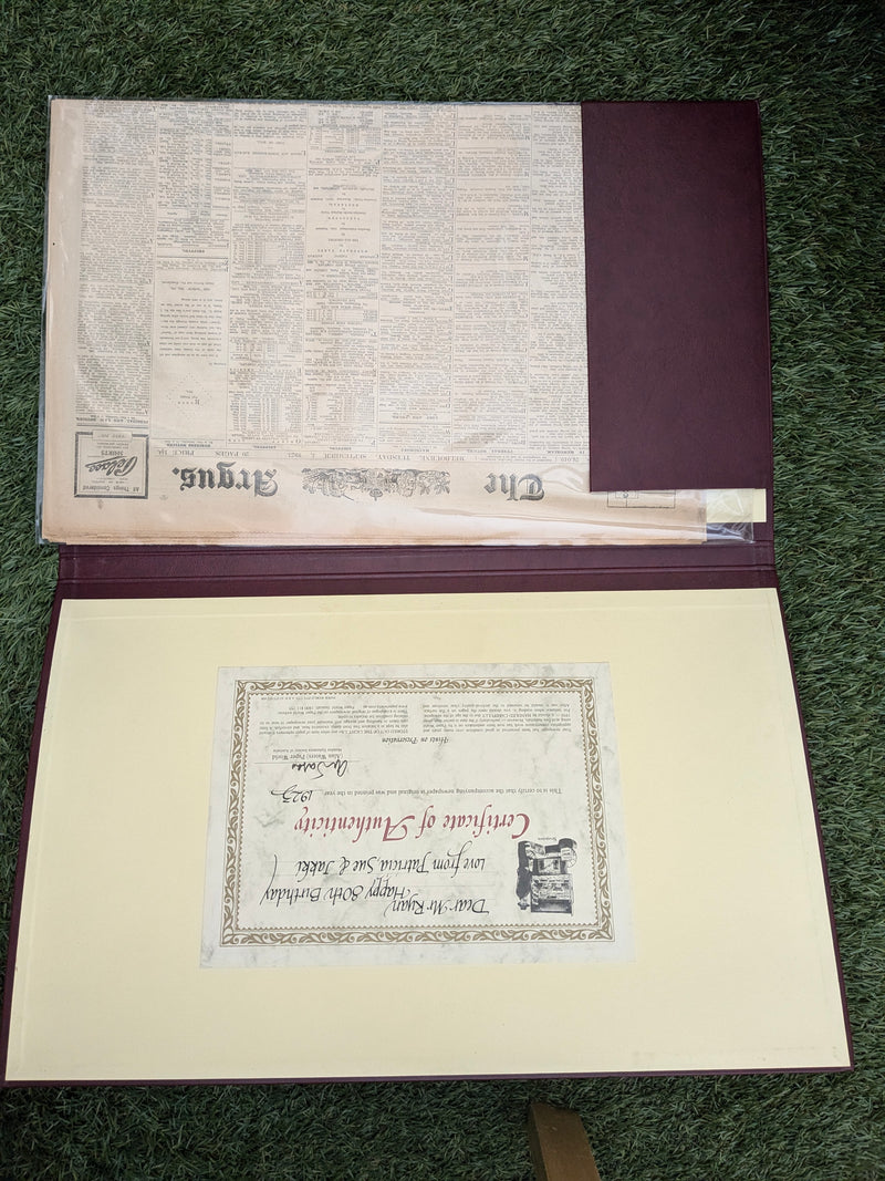 authentic newspaper of an important date 04-09-1923