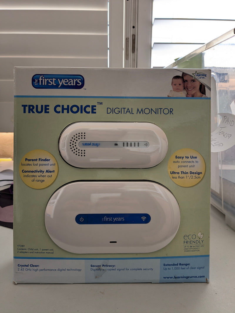 Baby monitor- The First Years True Choice Digital Monitor