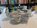 Royal Doulton Majestic Collection "SOUTHDOWN" dinnerwares  tea cups x6 and saucers x7