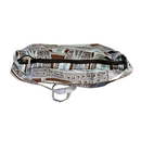 Fair Trade-Indigenous Textiles: Shoulder Bag - Periwinkle and brown with Australian fauna