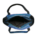 Fair Trade-Timor-Leste Product: Blue/Purple/Green tote with side pockets