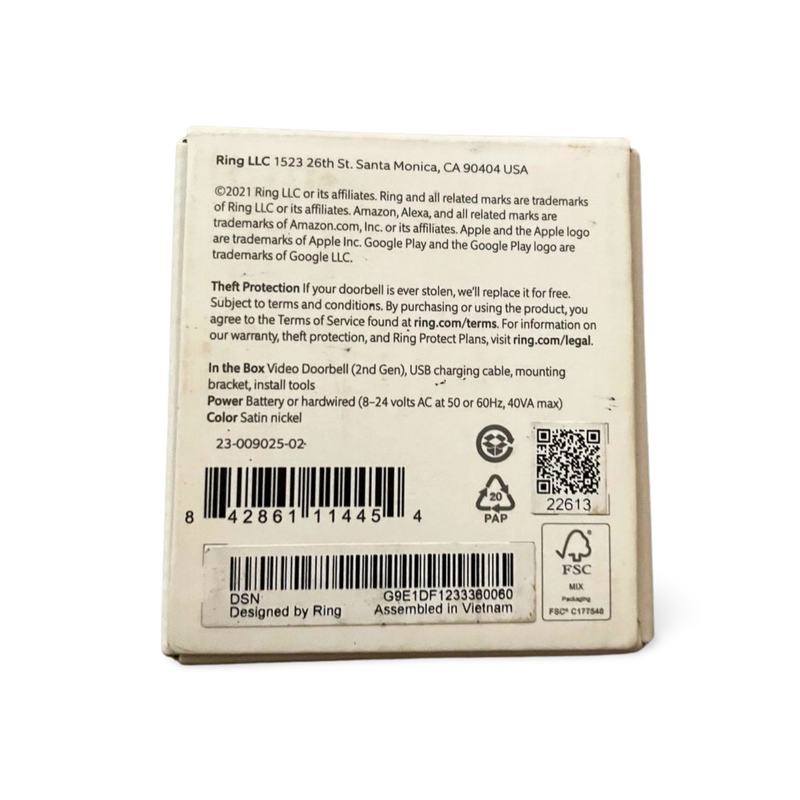 Ring - Video Doorbell - 2nd Gen
