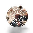 Round decorative silver-plated trivet - 150mm diameter