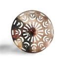 Round decorative silver-plated trivet - 150mm diameter