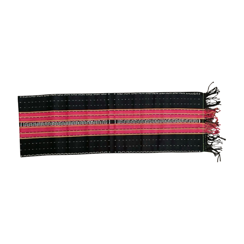 Fair Trade-Timor-Leste Product: Tais runner - Indigo and Red