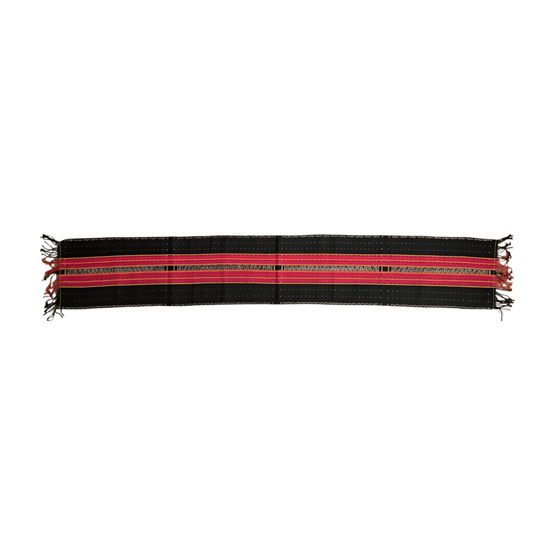 Fair Trade-Timor-Leste Product: Tais runner - Indigo and Red