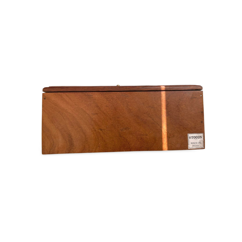 Timber dominoes set with resin inlay on top