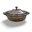 Round silver-plated round tureen bowl with lid -230mm diameter
