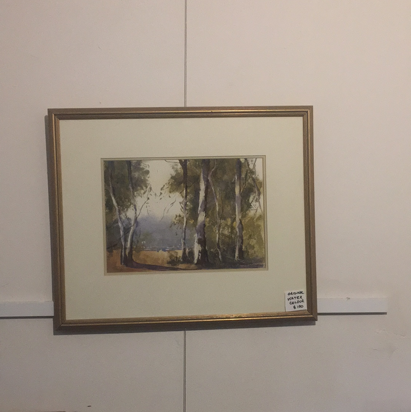 Australian Watercolour Painting in Gold frame